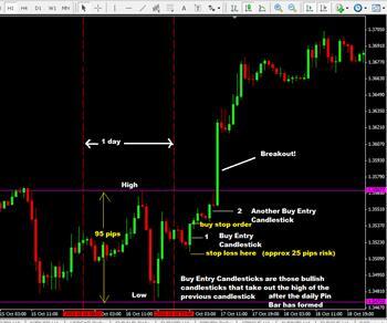 daily pin bar forex trading strategy through the use of a low-risk entry trading technique