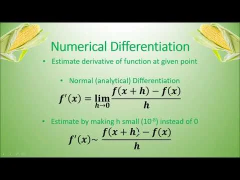 Numerical Differentiation Python